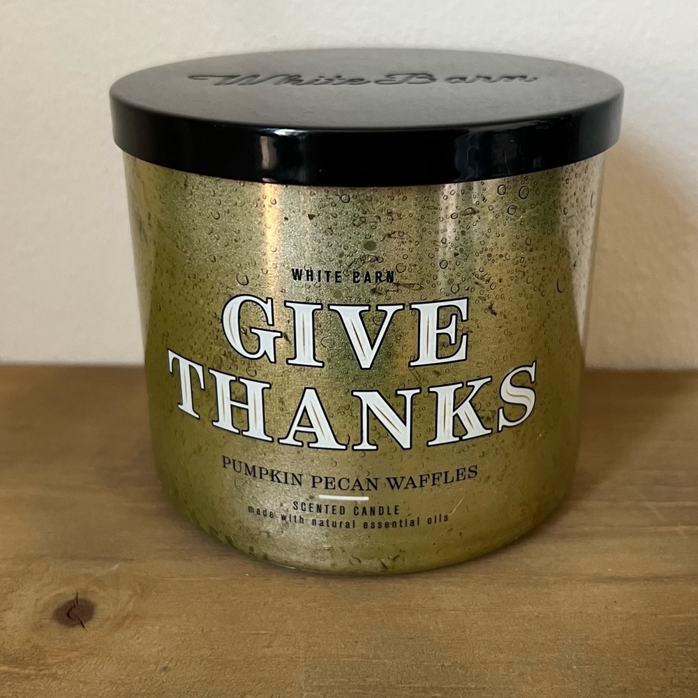 BBW Give Thanks Pumpkin Pecan Waffles 3-Wick Candle